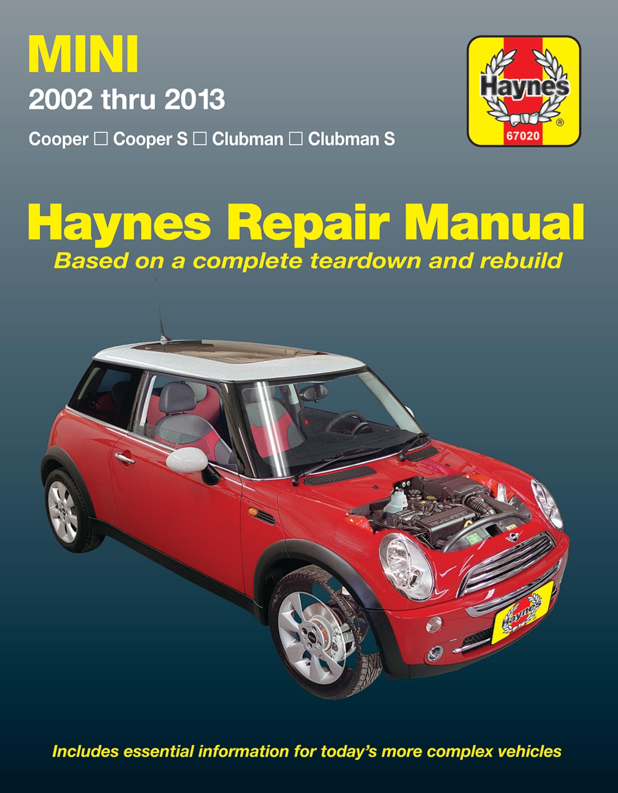 Mini Cooper, Cooper S, Clubman & Clubman S (02-13) Haynes Repair Manual (Does not include Countryman models or info specific to convertible top. Includes coverage apart from specific exclusion noted)