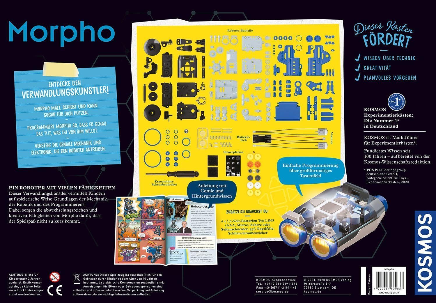 Franckh-Kosmos Morpho Robot Eksperymentalny, Wielokolorowy, od 10 Lat
