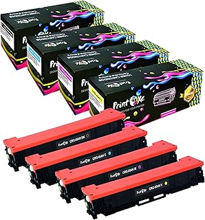PRINTOXE® 054H Compatible Set for CRG 054H of 4 Toner Cartridges 054 High Yield for Canon Color ImageClass MF622cdw / MF640C / MF641cw / MF642cdw / MF644cdw and LBP620 / LBP622cdw