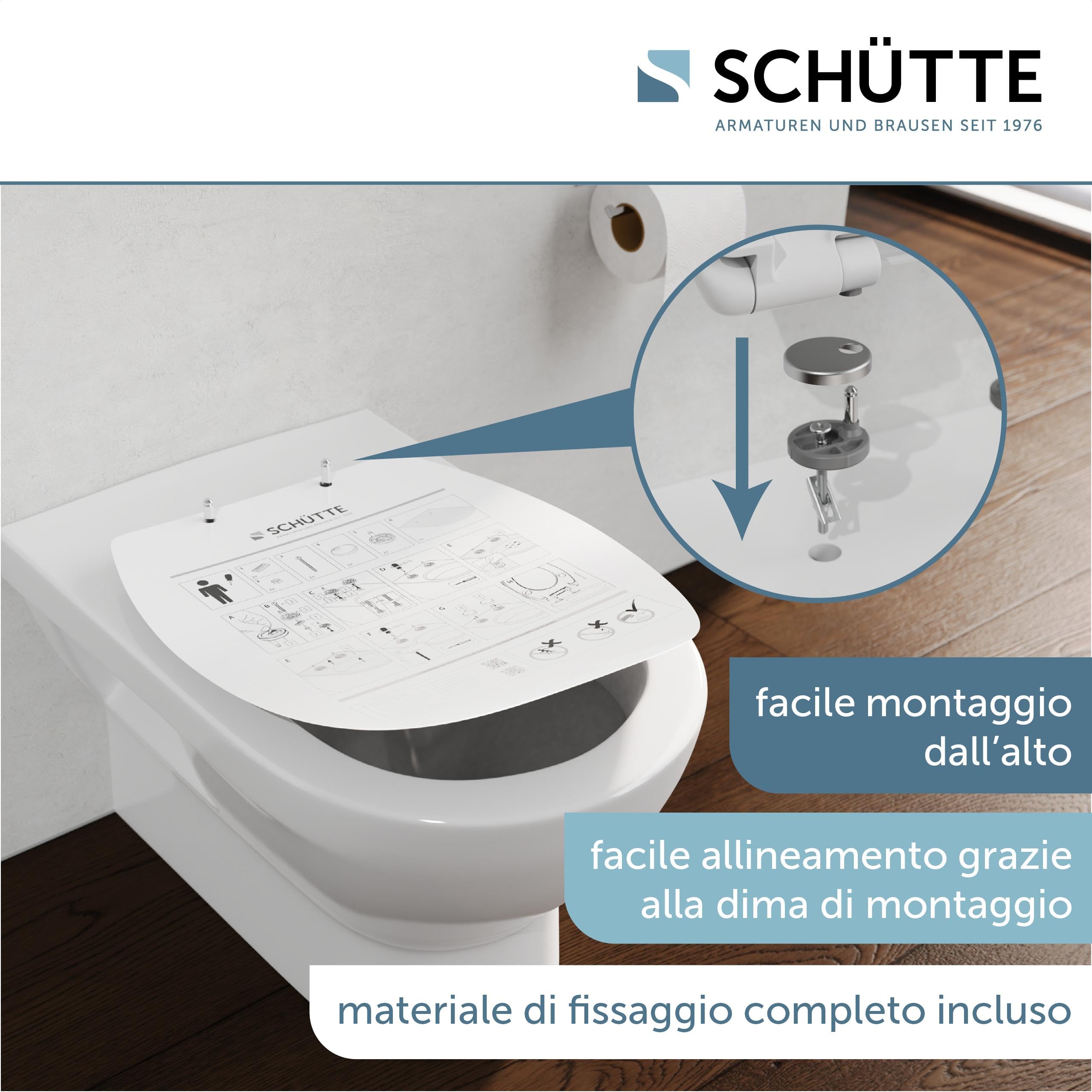 SCHÜTTE Sedile WC con abbassamento automatico