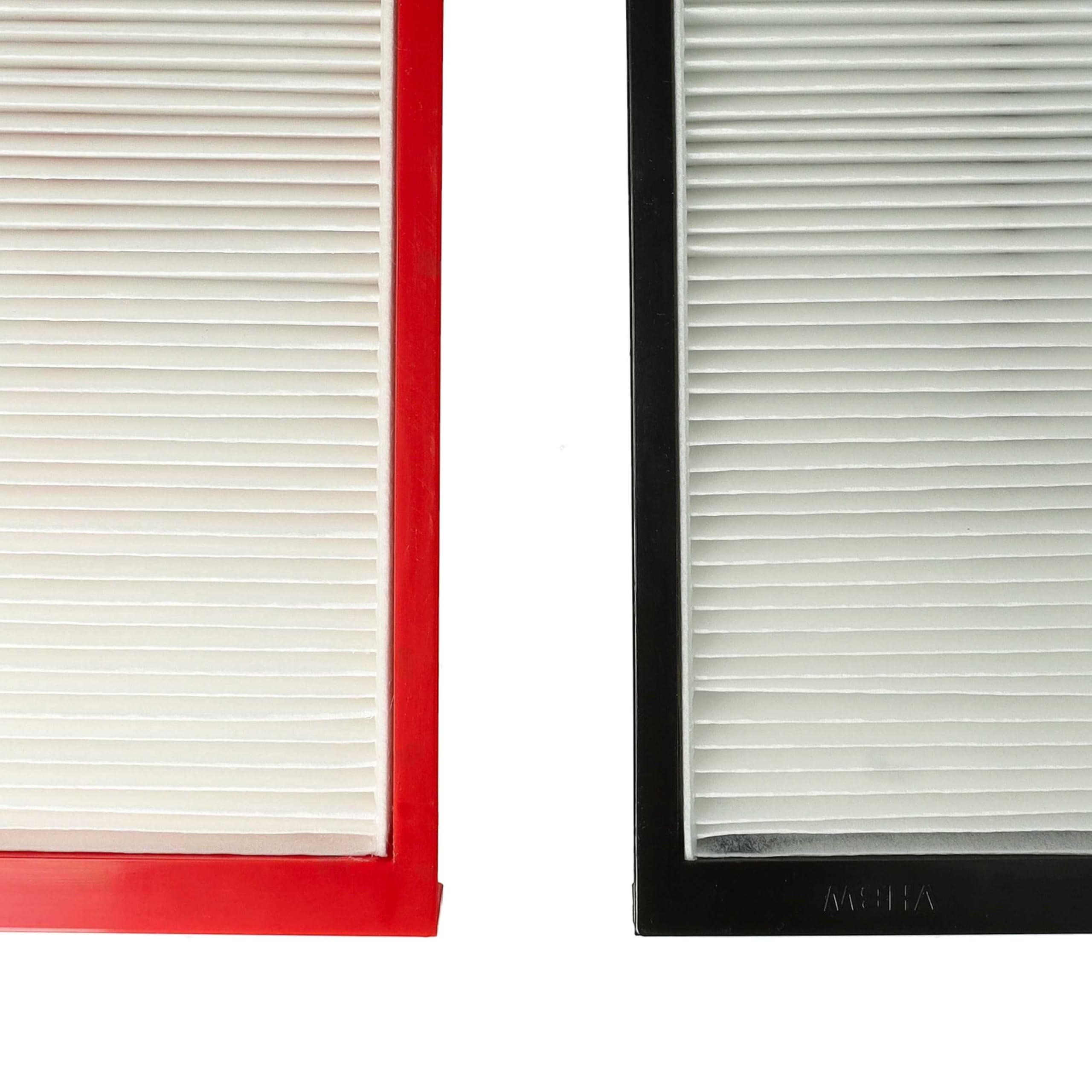 vhbw Lot de filtres compatible avec Zehnder ComfoAir 225, 200 appareil de ventilation - Filtre à air G4 / F7 (2 pcs), Blanc/Rouge/Noir