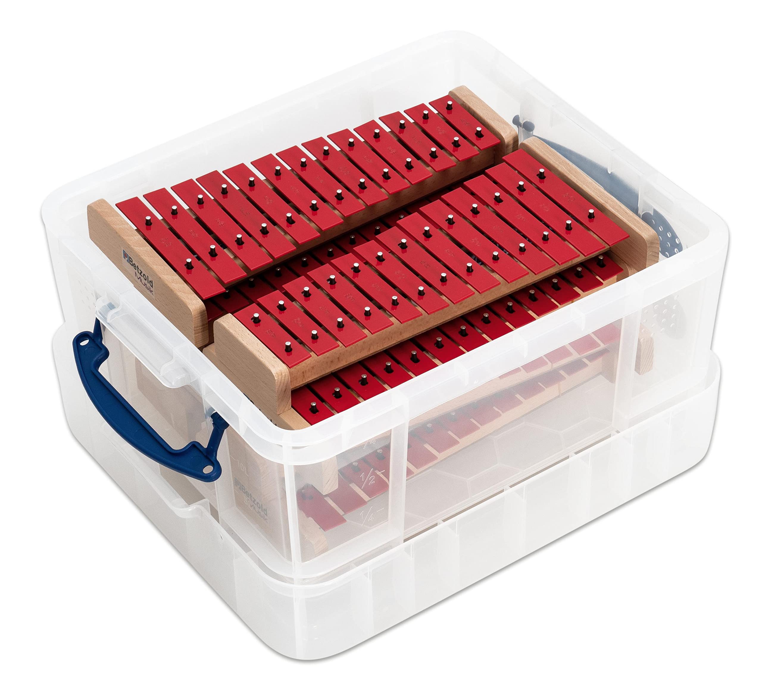 Betzold Gruppensatz Alt, 8 Glockenspiele - inklusive Schlägel und Aufbewahrungsbox