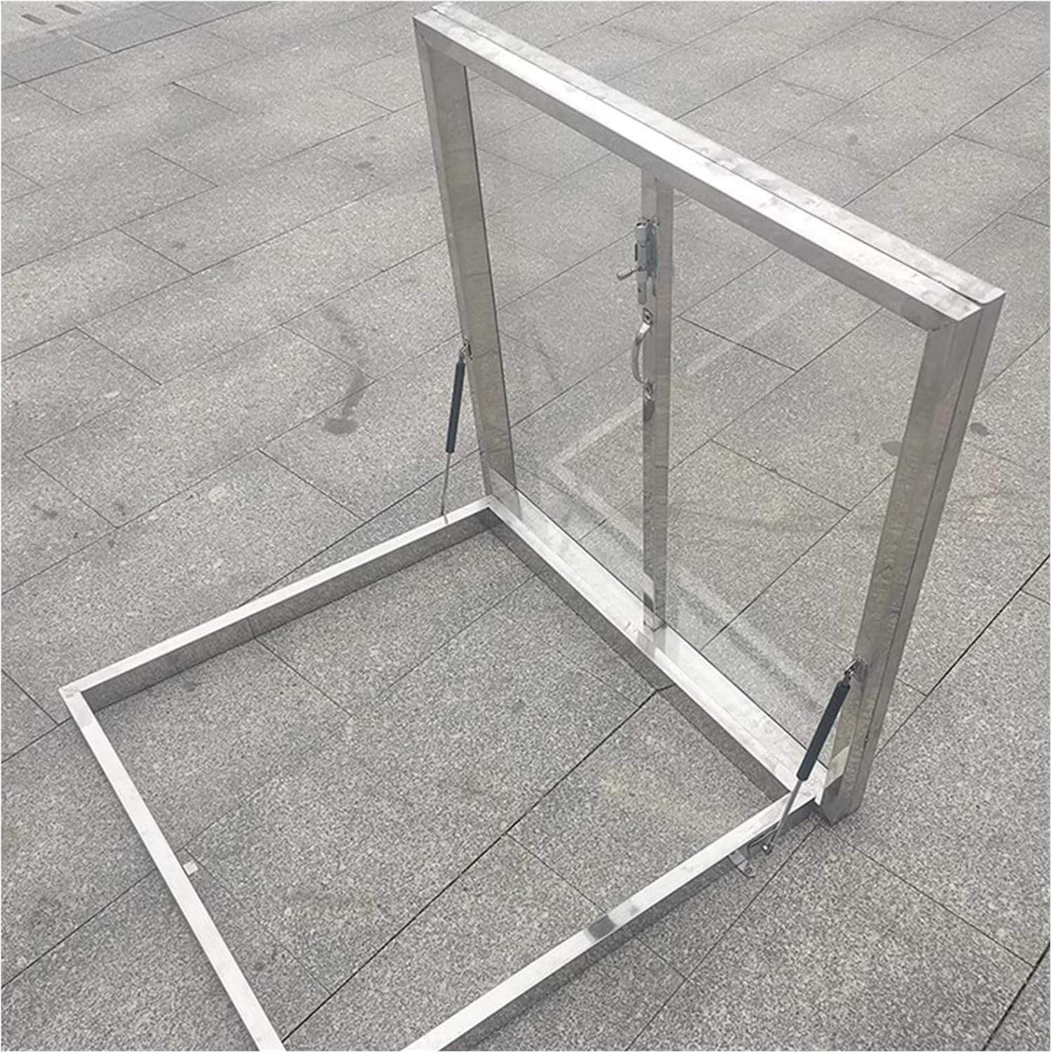 Roof Access Hatch, Galvanized Powder Coated Steel Roof Hatch, Attic Basement Stairs Outlet Lid for Versatile Access Door, Cellar Cover, Well Cover, Anti Theft Door(85x60cm 33.5x23.6in)