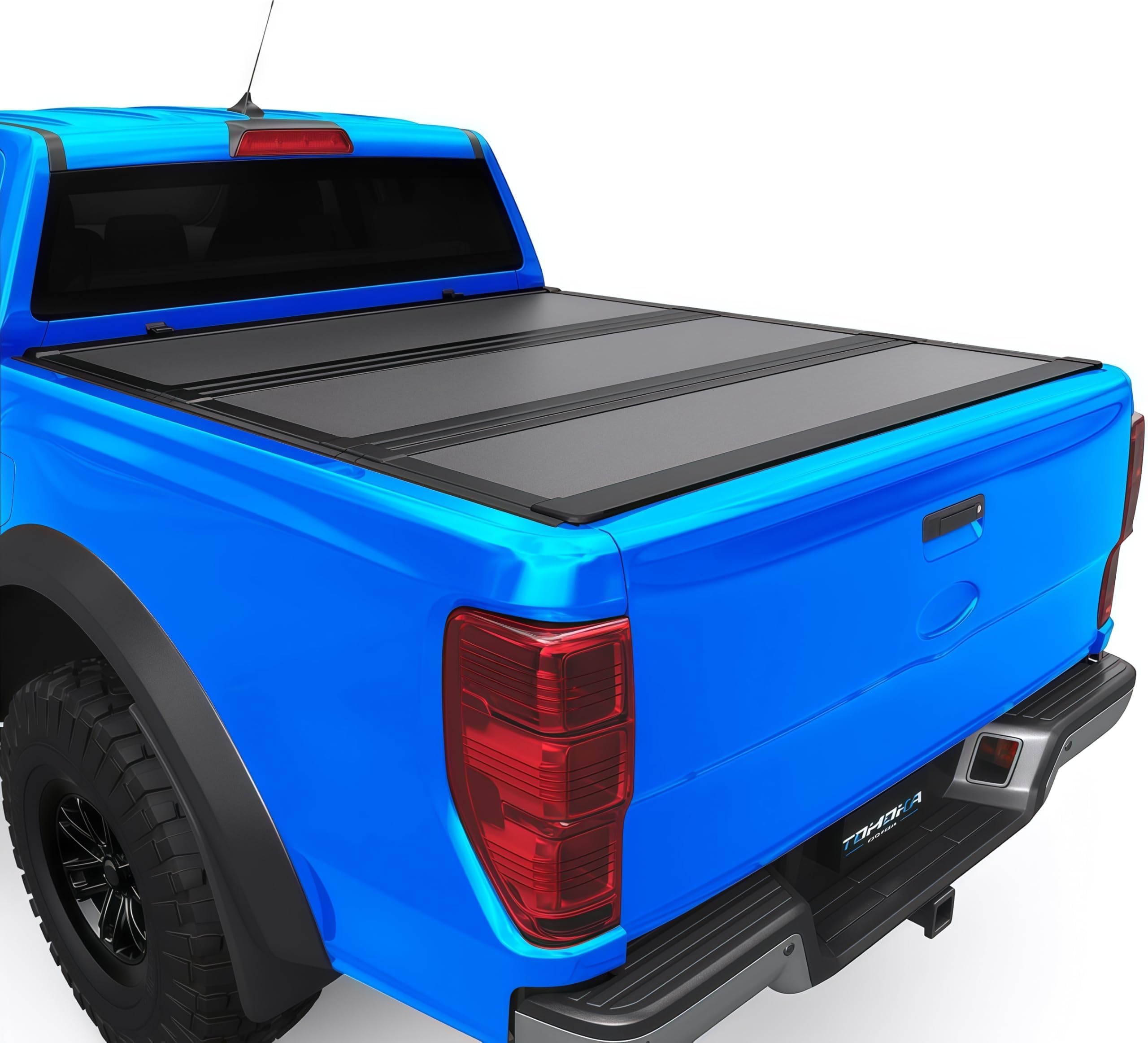 Amazon.com: TOMOKA Low-Profile Truck Bed tonneau Cover fits 2022