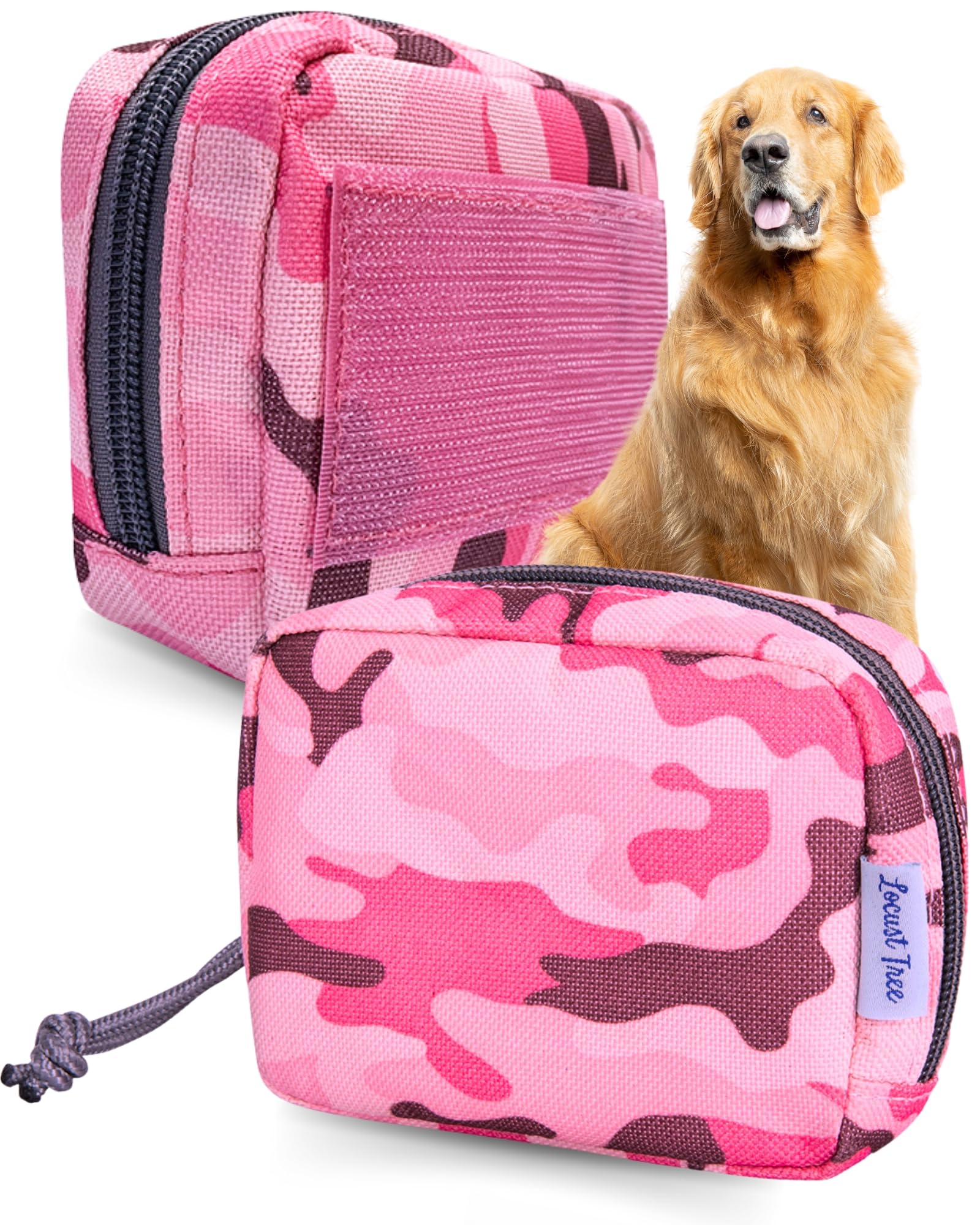 Amazon | ピンク迷彩ポーチアクセサリー 中型犬用ハーネス