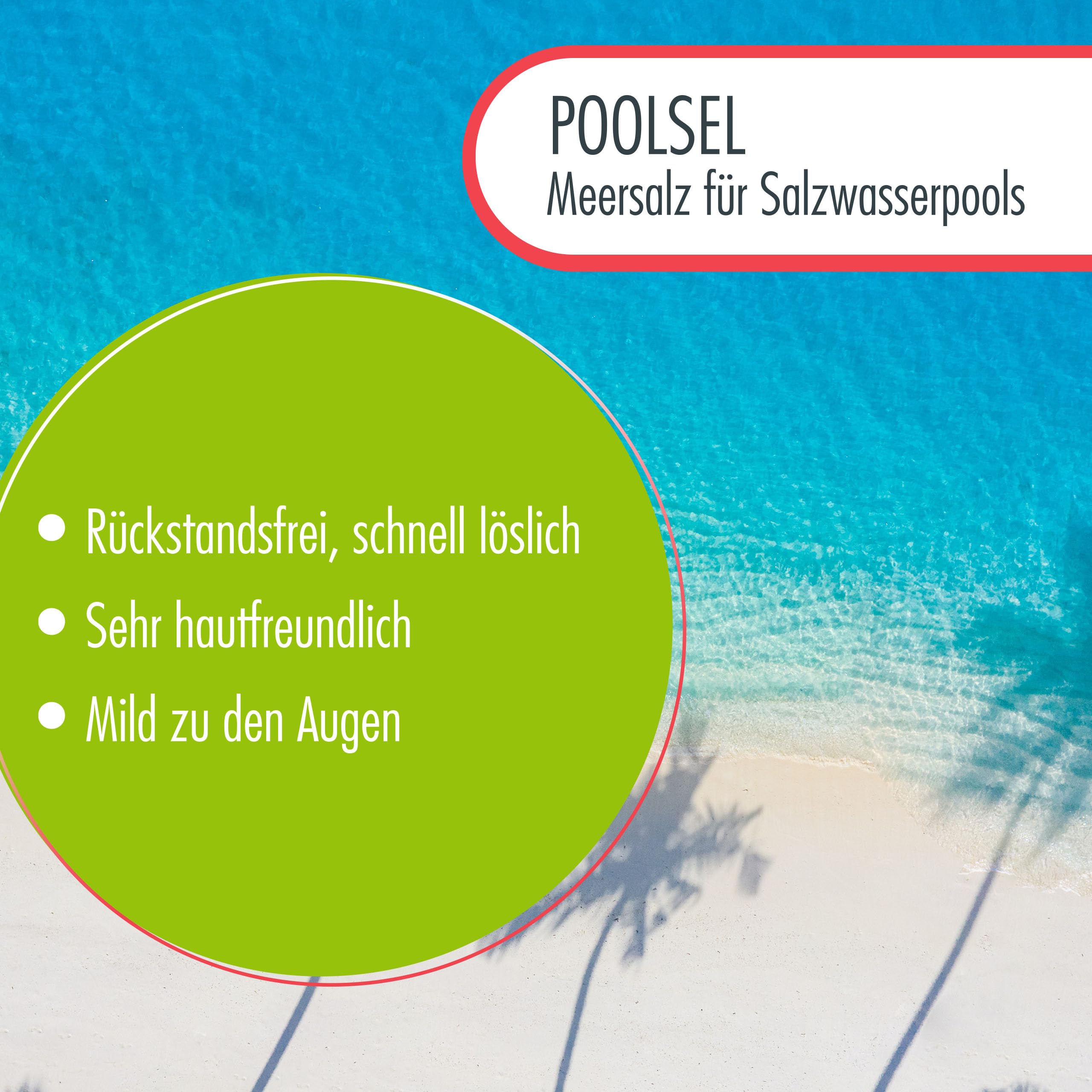 6 x 25 kg POOLSEL Meersalz für Salzwasserpools