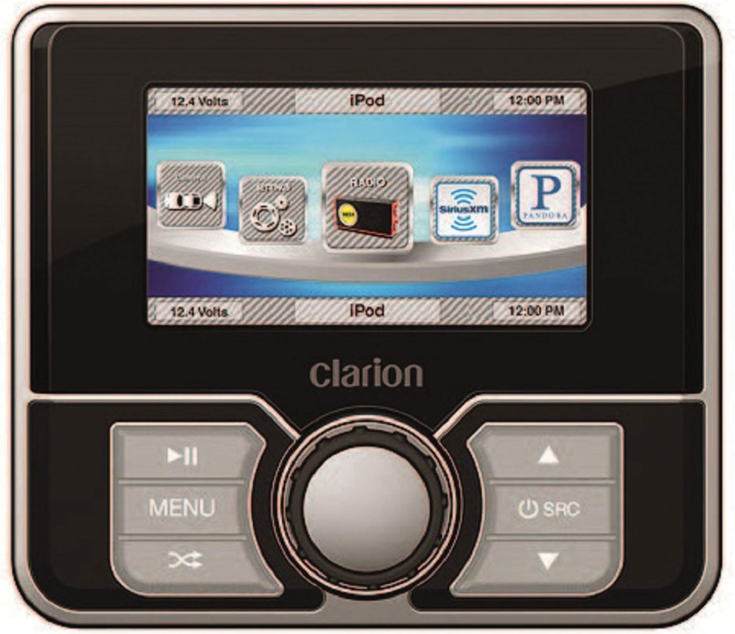 Clarion MW4 Marine Watertight Wired Remote Control with 2.8" Color LCD for CMS5