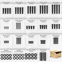 Vista 1 de Tornillos de montaje de TV universal kit de instalación incluye M4 M5 M6 M8 tornillos y espaciadores para Samsung, Vizio, LG, TCL, Sony, Sharp