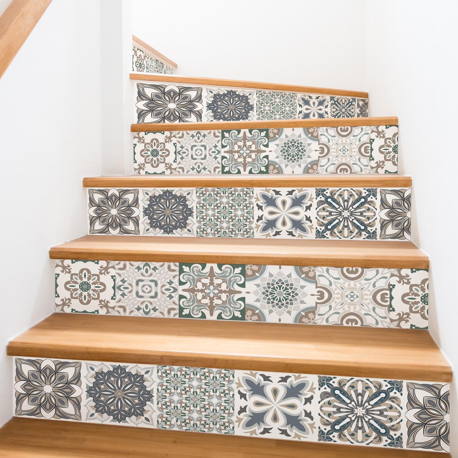 Vinyle autocollant pour marche d'escalier WALPLUS 15 stickers vintage