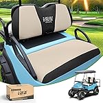10L0L Golf Cart Seat Covers Universal for Yamaha G29 Drive2 Club Car DS Precedent Tempo Standard Front Seats, Breathable Mesh Bench Seat Cover, No Drilling Seat Cushion - All-Season Comfort