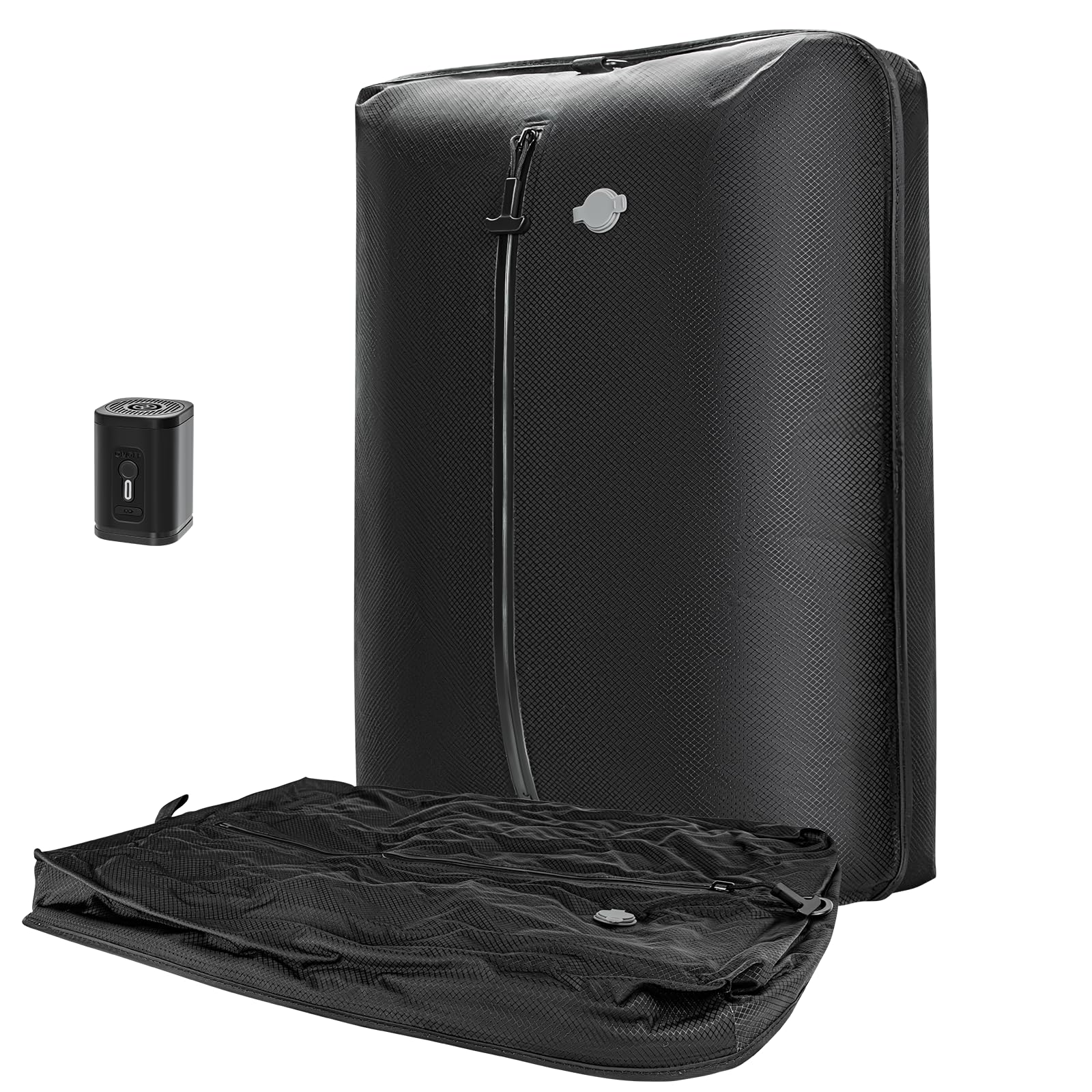 WhiteRhino Professional Vacuum Travel Bags,Reusable Vacuum Bags for Travel,IP67 Vacuum Travel Luggage for Clothes,Suitcase,Backpack&Carry(1pc+pump)