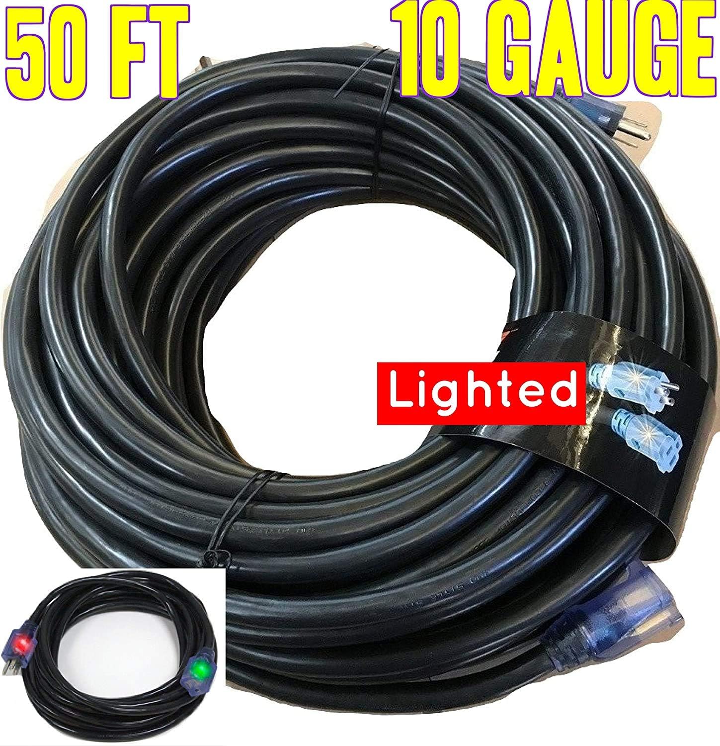Best Cyber Deals 🔥 10 3 Contractor Grade 50 ft 10 Gauge Power Extension Cord 10/3 50 ft Extension Cord 50 ft with Lighted Ends Black Extension Cord 10/3 Plug (50 ft 10 Gauge, Black 10 awg Extension Cord 50 ft 10 Gauge) Cheapest 🛒 10 3 Contractor Grade 50 ft 10 Gauge Power Extension Cord 10/3 50 ft Extension Cord 50 ft with Lighted Ends Black Extension Cord 10/3 Plug (50 ft 10 Gauge, Black 10 awg Extension Cord 50 ft 10 Gauge)