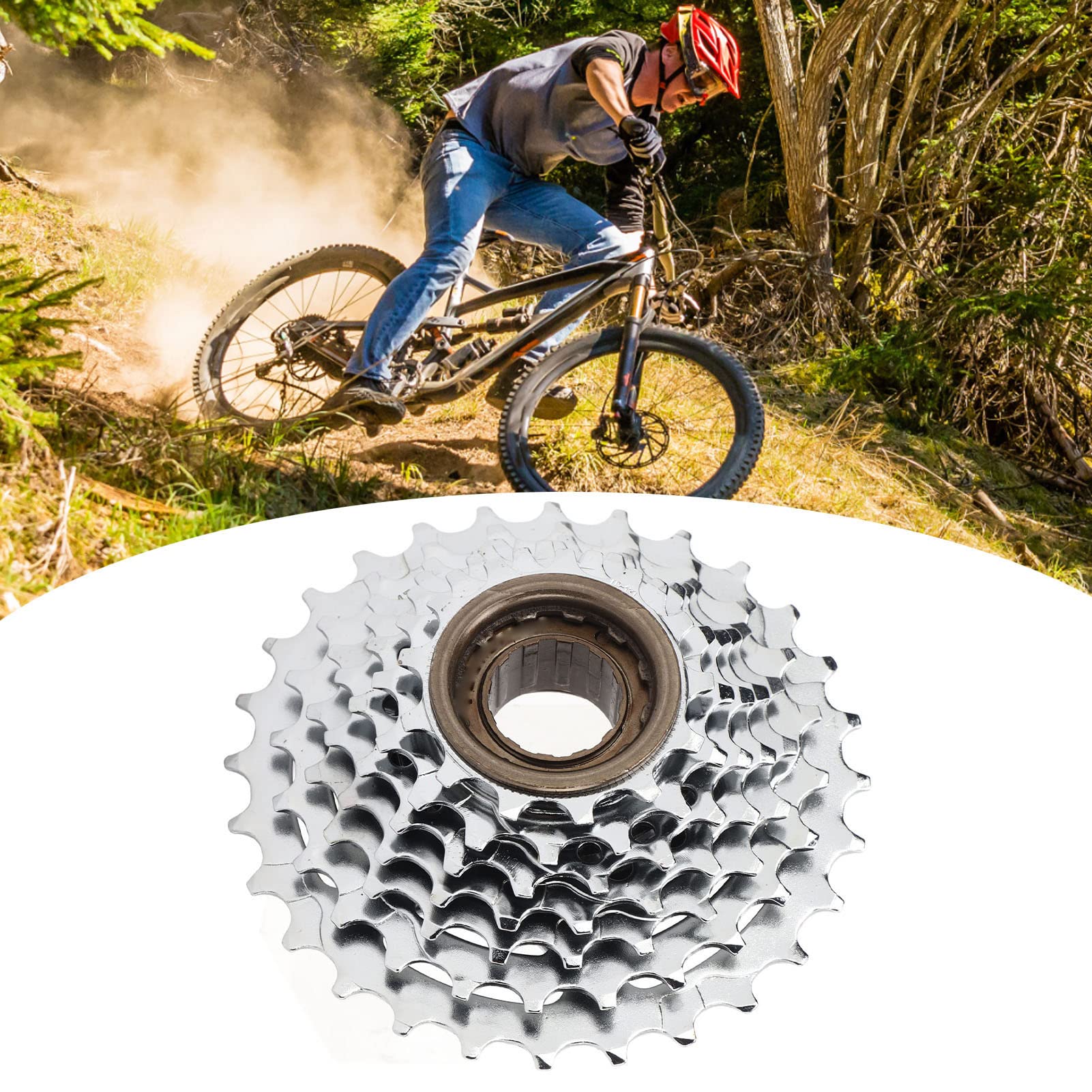 Roue Libre 7 Vitesses 13-28T Equlup – Acier Trempé, Anticorrosion, Installation Rapide – Compatible Vélo De Route Et VTT – Remplacement Durable Et Précis