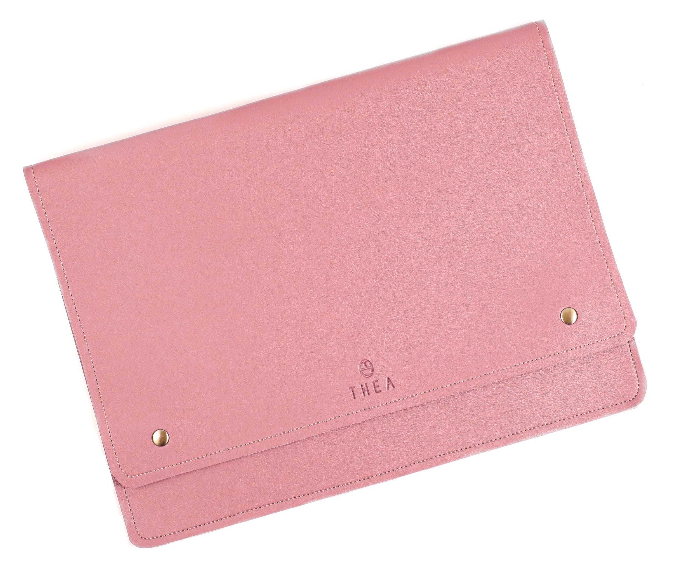 Thea Design Handcrafted Taskpod Laptop Sleeve Medium 14 inch (Old Rose)