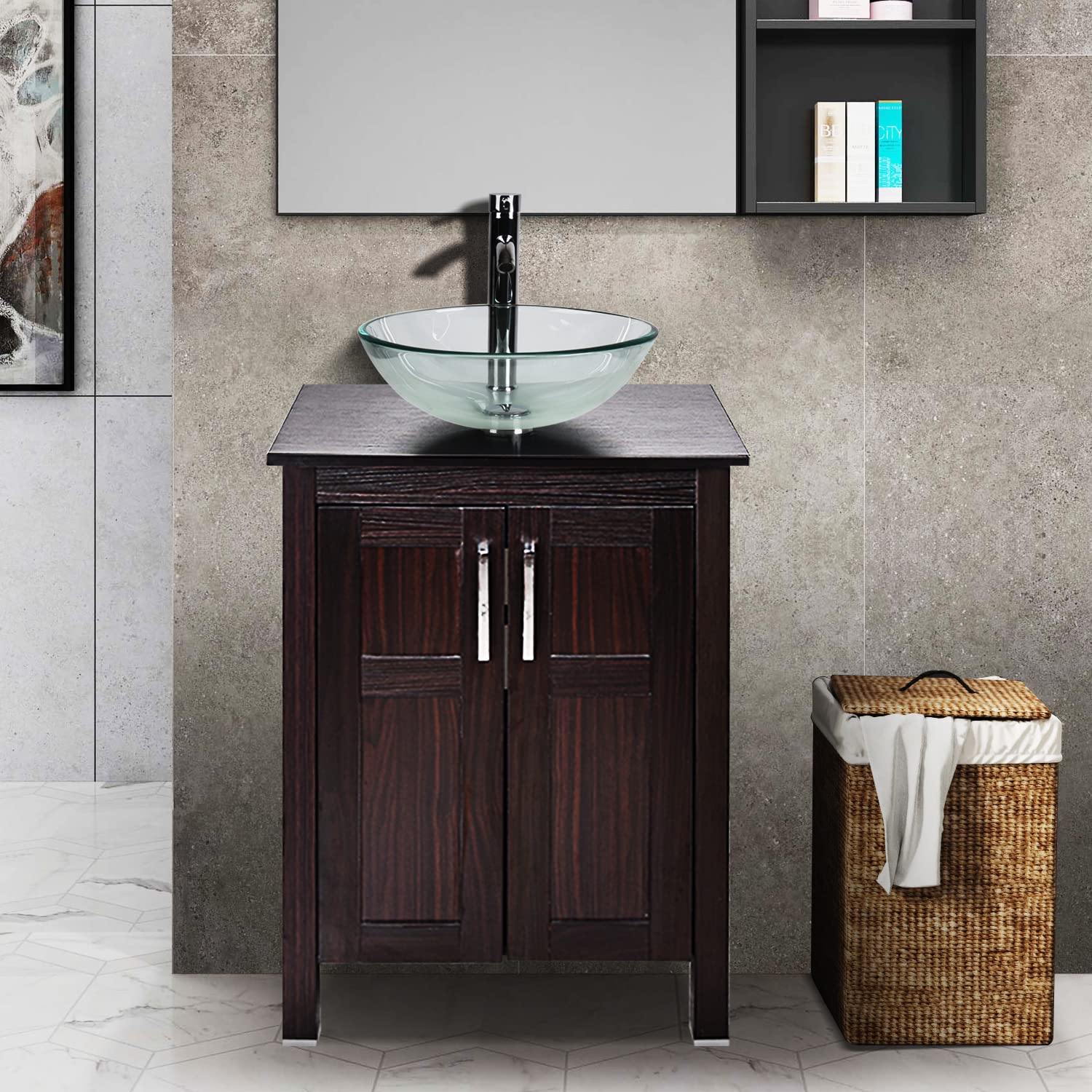 Bathroom Vanity and Sink Combo 24 Inch Traditional Vanity