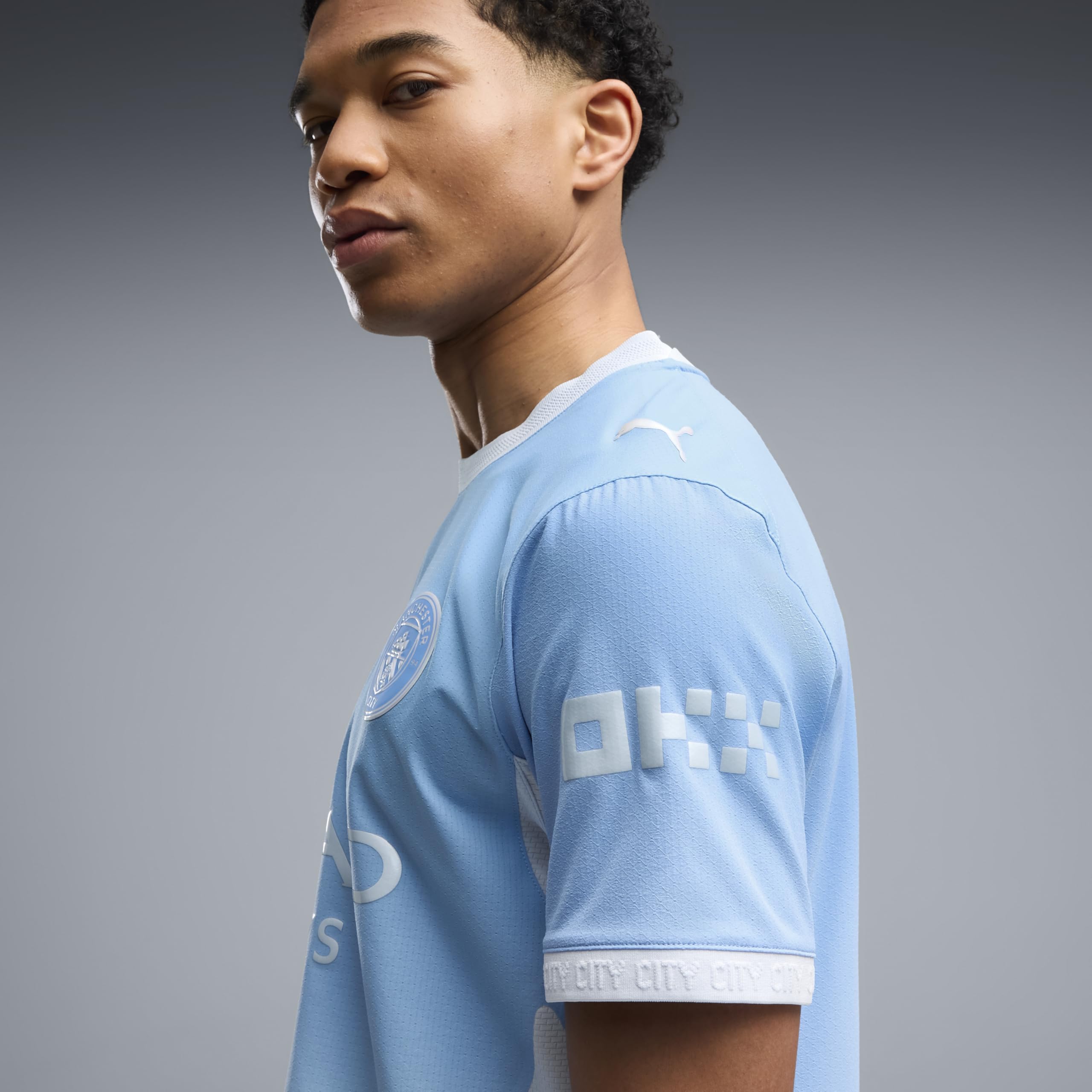 PUMA Herren Manchester City Authentisches Heimtrikot 2026/27 - Blau | Inklusive Geschenkbox; schmale Passform; kurze Ärmel; leichtes ULTRAWEAVE-Material; atmungsaktiv