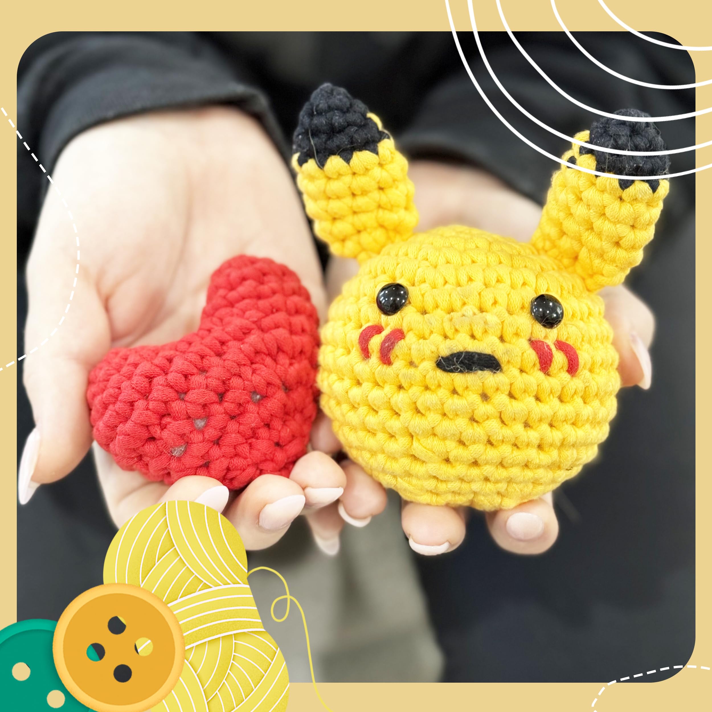 DIY Pika-Doo Crochet Kit - Beginner Amigurumi -5
