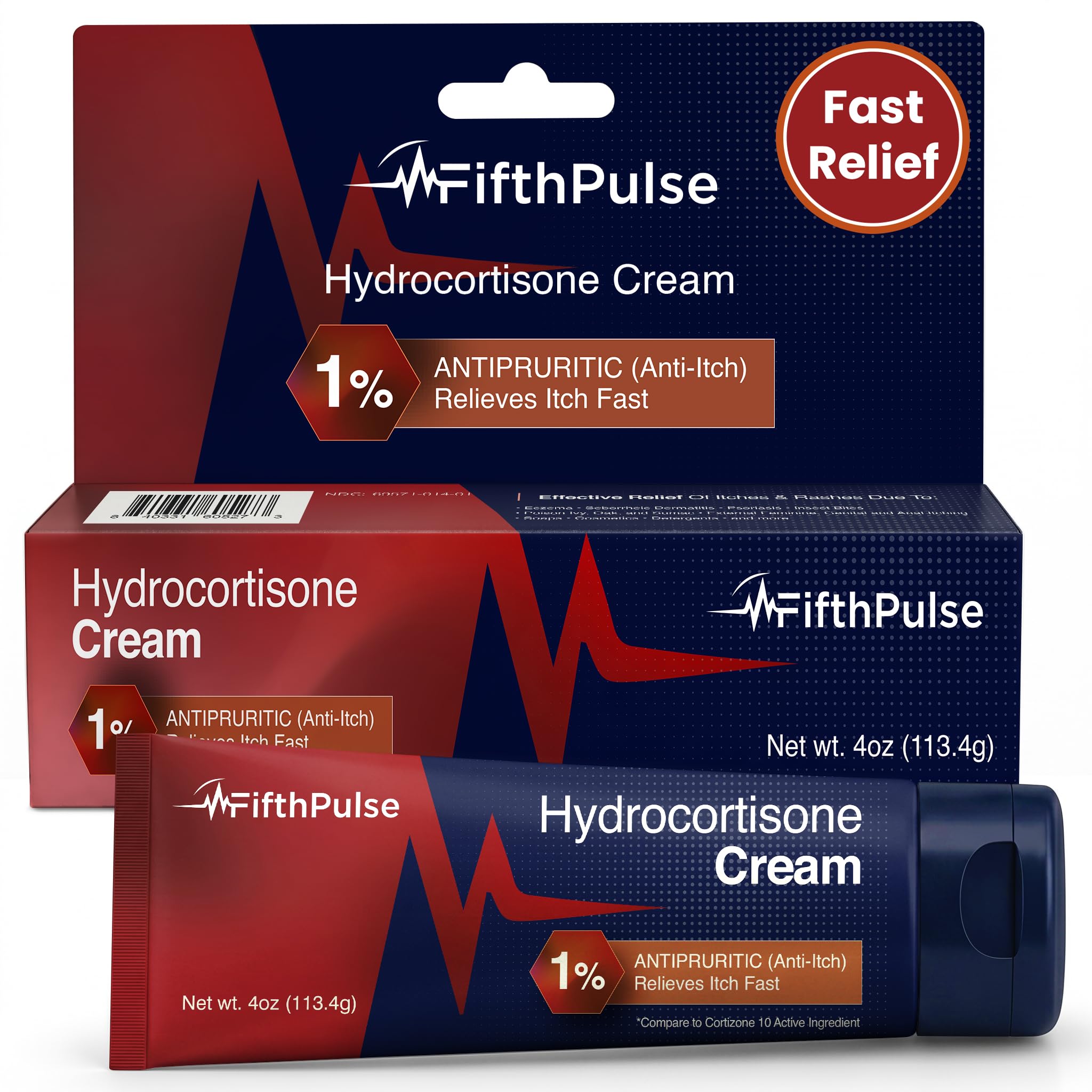 FifthPulse Hydrocortisone Cream 1% - 1 oz of Anti Itch Cream Extra Strength - Good for Allergies, Rashes, Insect Bites, Poison Ivy, Oak & Sumac, and More — Amazon image 6
