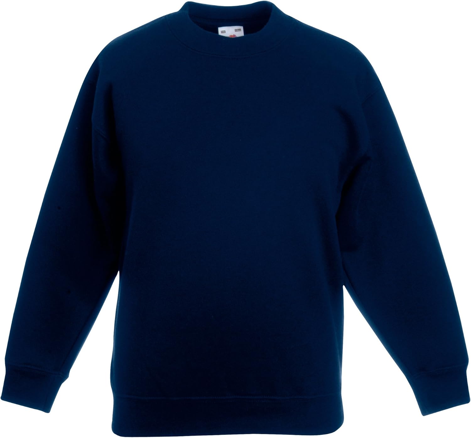 Fruit of the Loom Childrens Big Boys Set in Sleeve Sweatshirt (Pack of 2) (12-13) (Deep Navy)