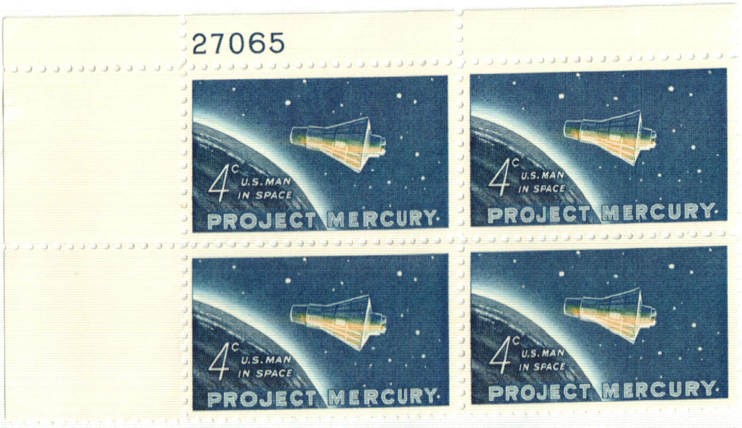 1962 Project Mercury Set of 4-3¢ U.S. #1193