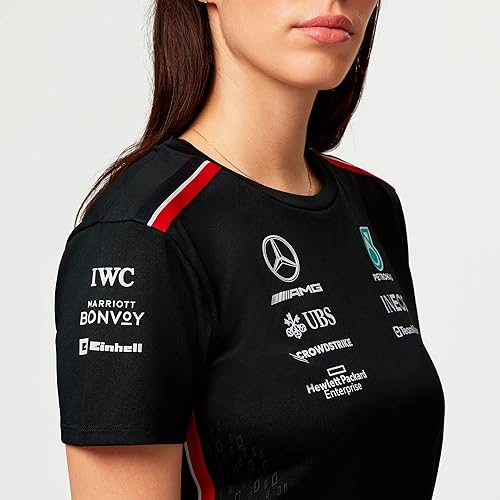 Miniatura 9 de Mercedes AMG Petronas Formula One Team - Womens 2023 Team T-Shirt - Black - Size: XL