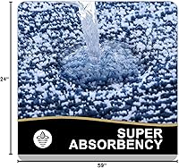 Vista 76 de OLANLY Alfombras de baño 30x20, tapete de baño de microfibra extra suave y absorbente, antideslizante, lavable a máquina, secado rápido, alfombra