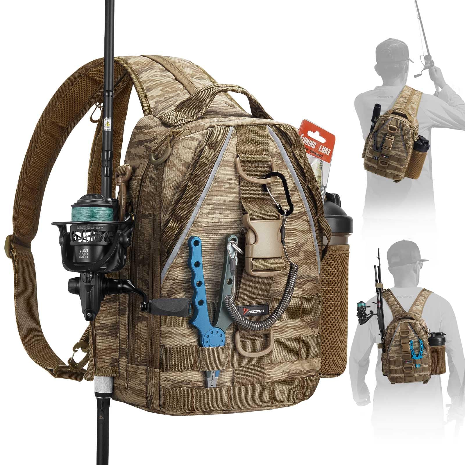 fiblink waterproof sports single shoulder fishing tackle bag backpack Beyond Perfect for bank fishing Fiblink: Fishing Bag