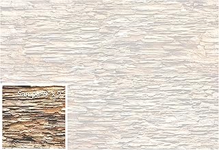 Dundee Deco Brown Faux Slate PVC 3D Wall Panel, 3.1 ft X 2.1 ft (95cm X 65cm), Interior Design Wall Paneling Decor, Sample 9 in X 9 in