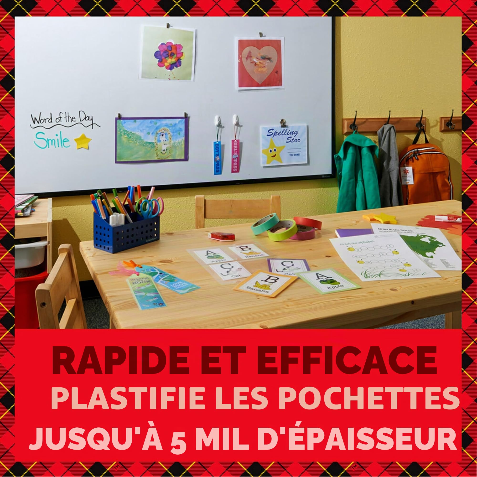 Scotch Plastifieuse thermique, système à 2 rouleaux pour une finition professionnelle, utilisation à la maison, au bureau ou à l'école, convient pour une utilisation avec des photos (TL901X)