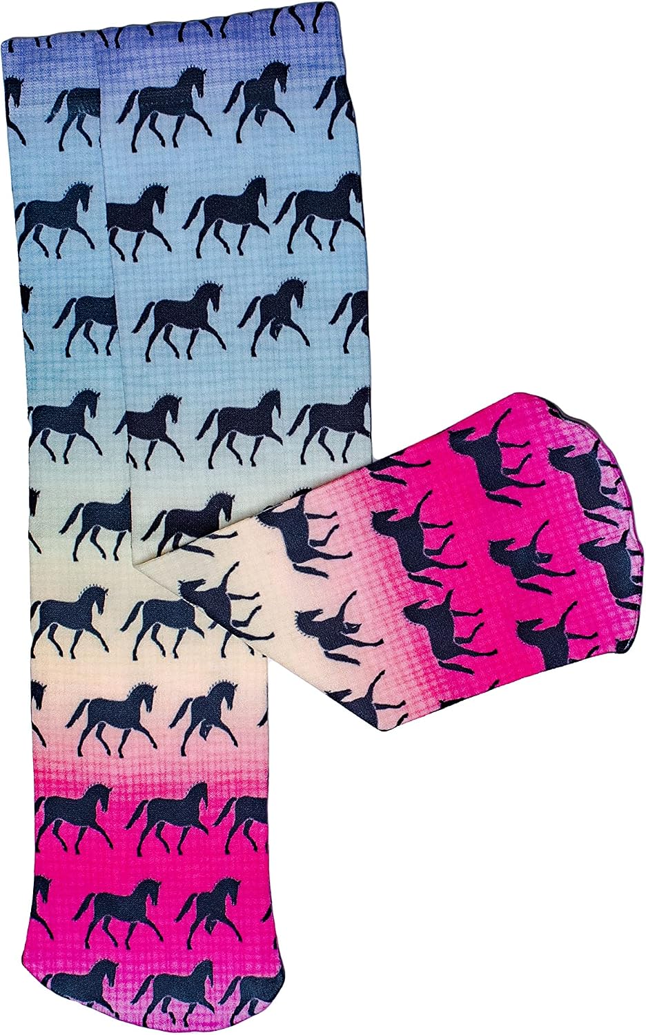 Anni Lyn Sportswear Kid's Printed Boot Socks- One Size - Closeout Item!