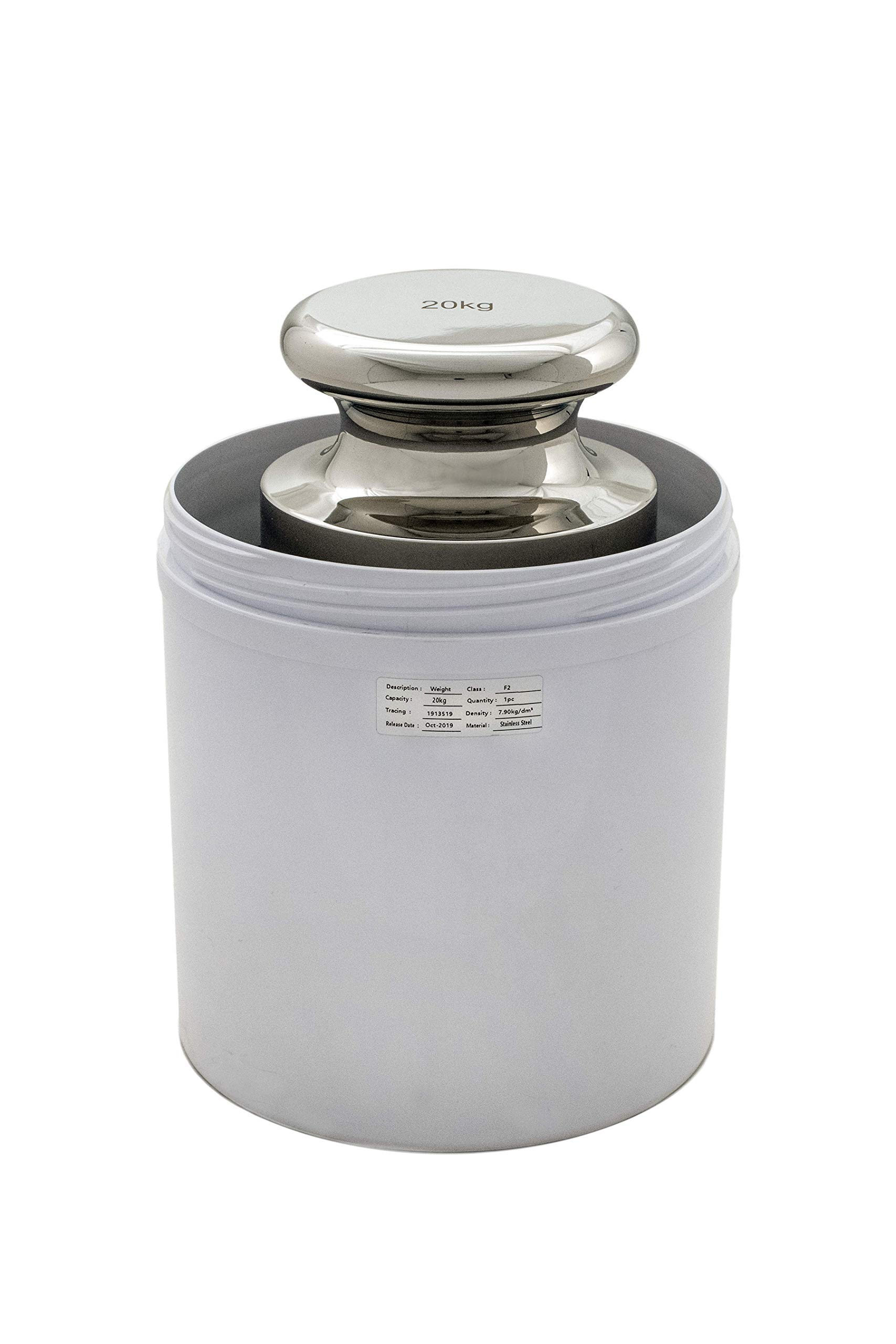 50 g M1 Class Cylindrical Calibration Test Weight with Finely Turned Brass