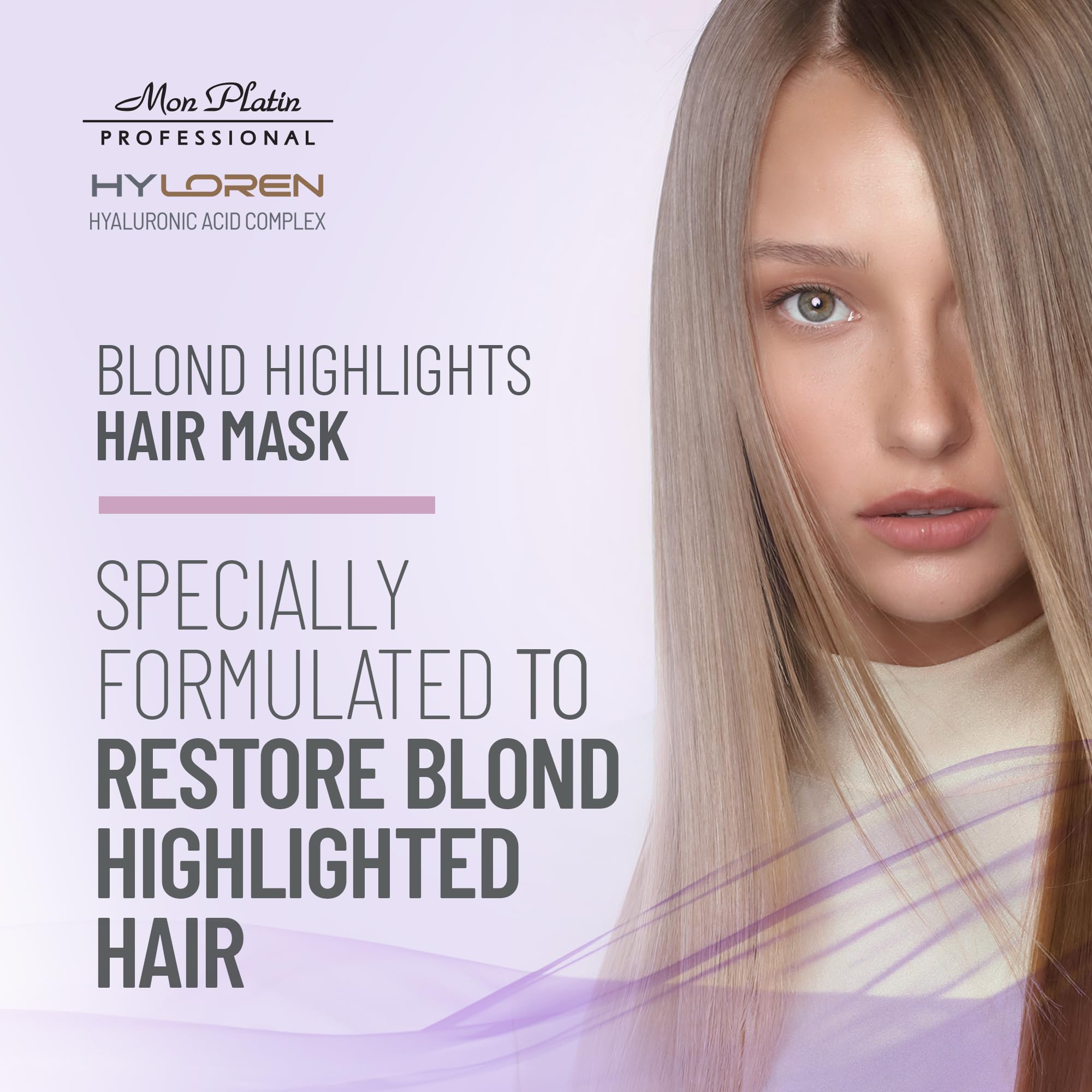 Mon Platin HYLOREN Blonde Highlights Mask with Hyaluronic Acid - Image 3
