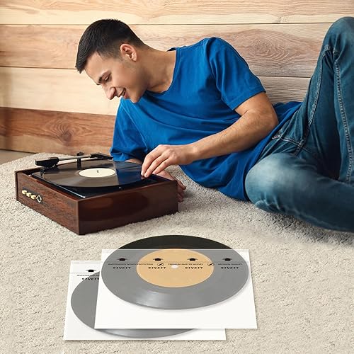 Miniatura 4 de Sivet - Fundas interiores de vinilo de 100 LP para máxima protección y conservación con propiedades antiestáticas y diseño de fondo redondo, ideal