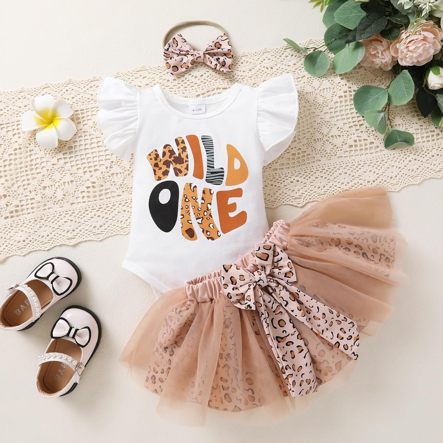 Newborn Baby Girls My 1st Birthday Dress Infant Shiny Printed Sequin Bowknot Tutu Princess Dress - Image 7