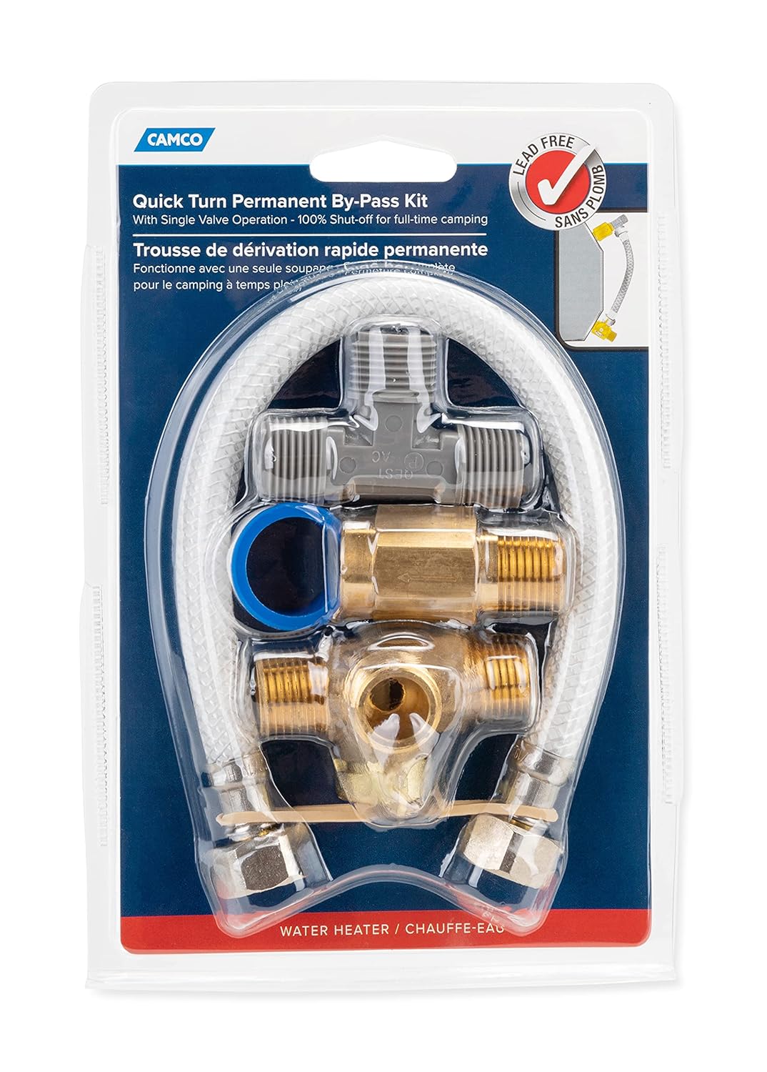 Amazon.com: Camco 35983 Quick Turn Permanent By-Pass Kit ...