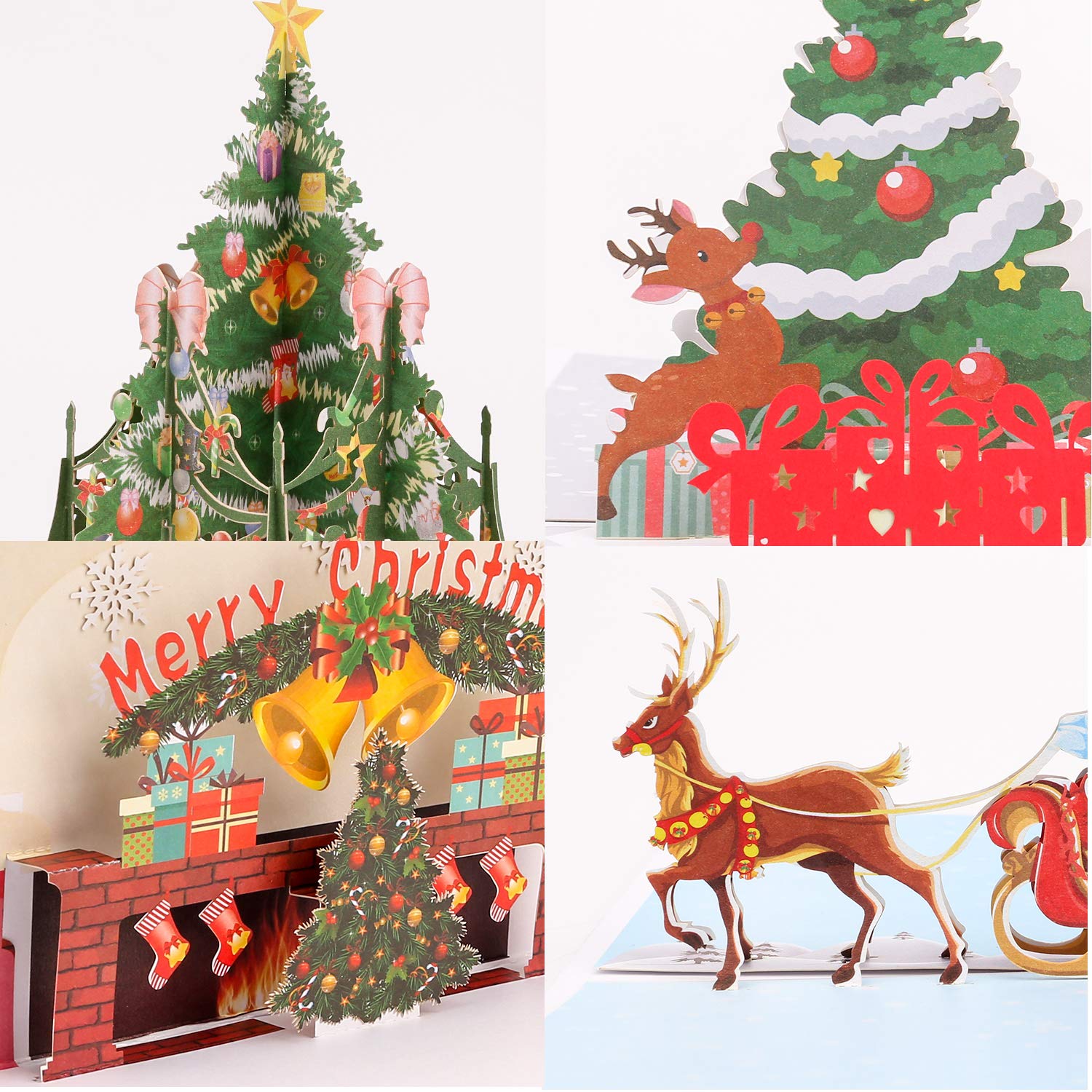 JOYIN 72 pezzi Biglietto Auguri Natale Biglietti di Auguri Collezione con Unici Disegni Festivali Buste per Natale Invernale Vacanze Regalo Carte Regalo