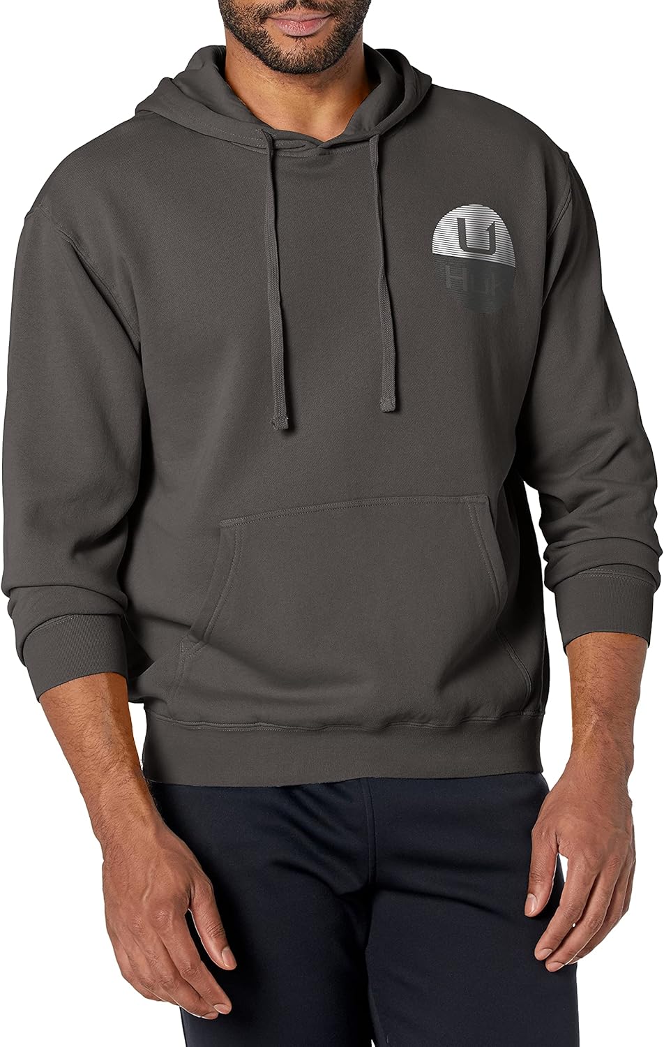 HUK Men's Performance Fishing Fleece Hoodie with Stretch