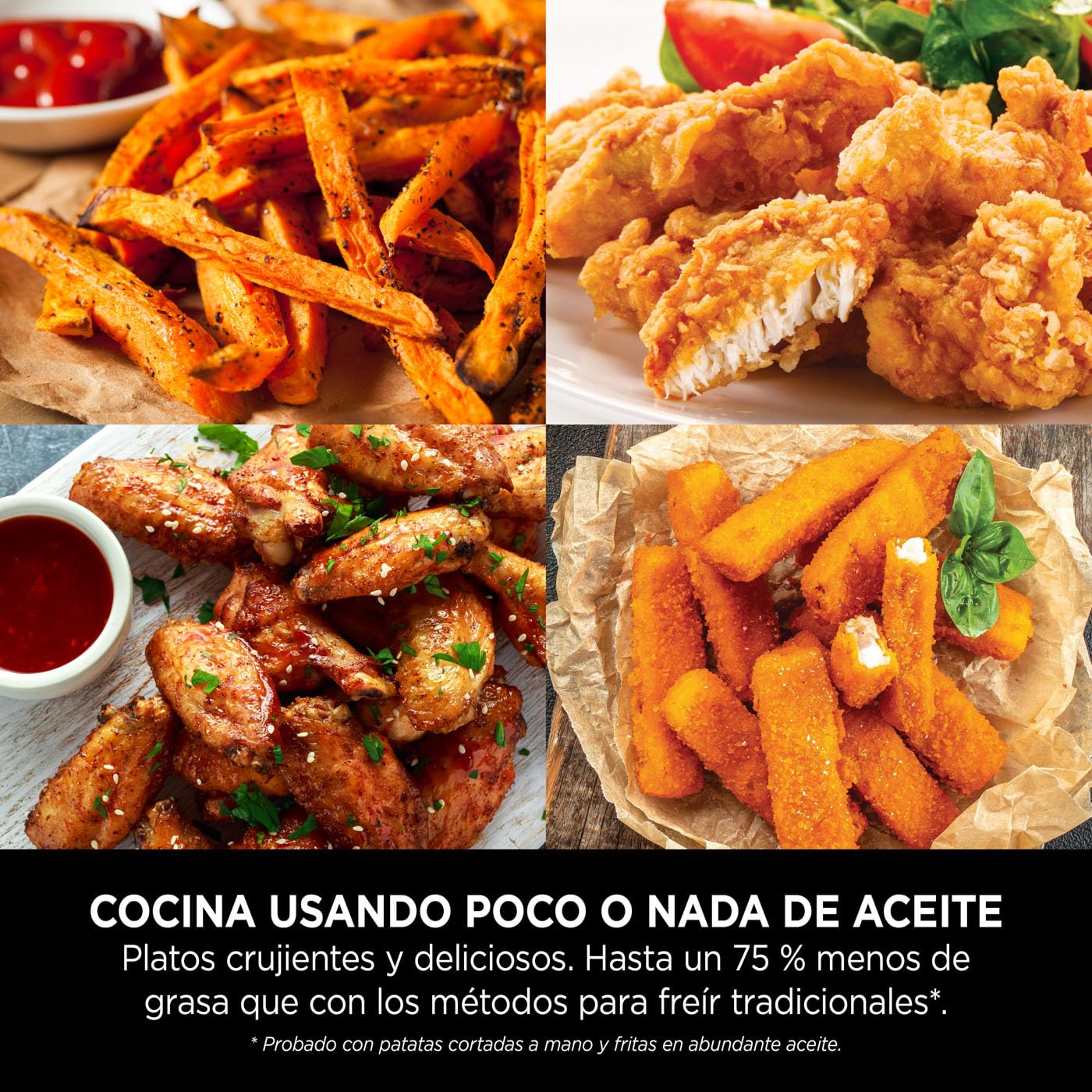 Ninja Air Fryer PRO, Freidora de Aire, 4,7L, Cesta Indiviual, AF140EU | 4 en 1, Freír con Aire, Asar, Recalentar, Deshidratar, 1-2 Porciones, Digital, Cesta y Rejilla Antiadherentes, en Negro