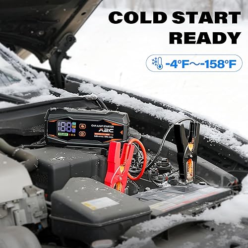 Miniatura 5 de A2C Arrancador de coche, caja de refuerzo de batería de litio de 12 V, paquete de banco de energía portátil de 1500 A, para camión diésel de 6 L3 L,