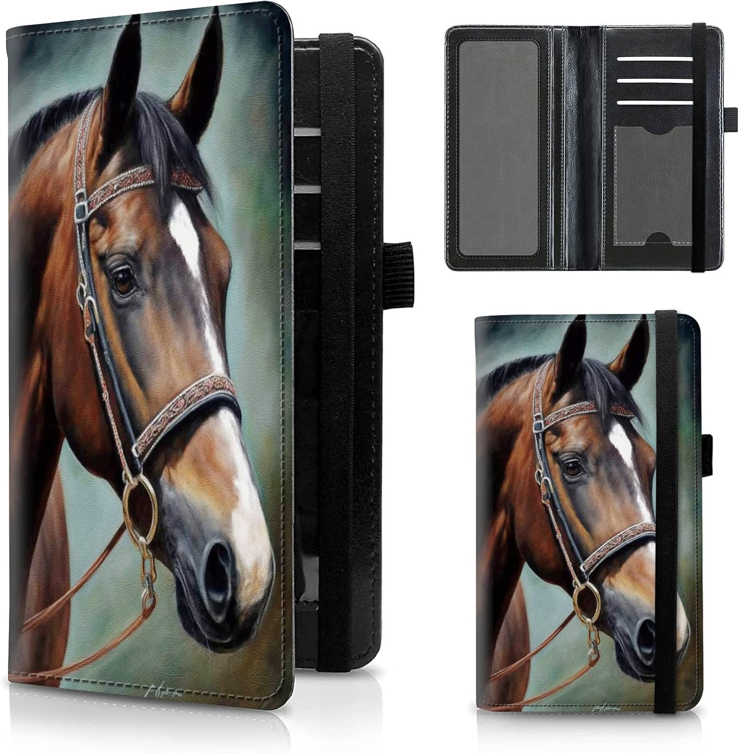 FUYOCWE Leather Checkbook Covers for Men Women Check book