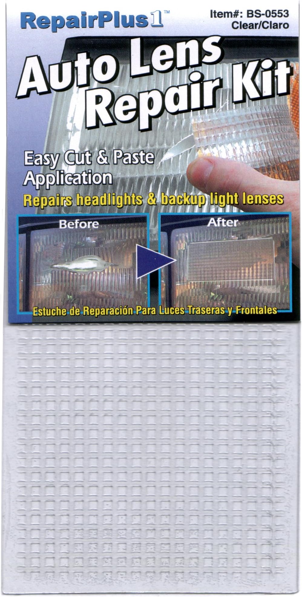 Auto Lens Tail Light Repair Kit (Clear)