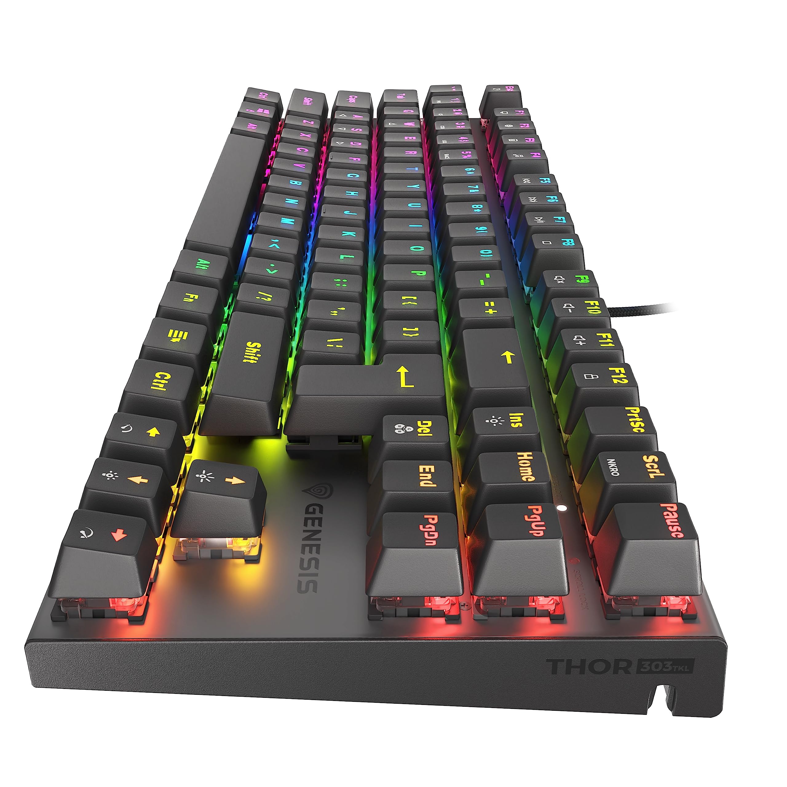 Genesis Thor 303 TKL US Illuminazione RGB Meccanica Red Switch Hot Swap