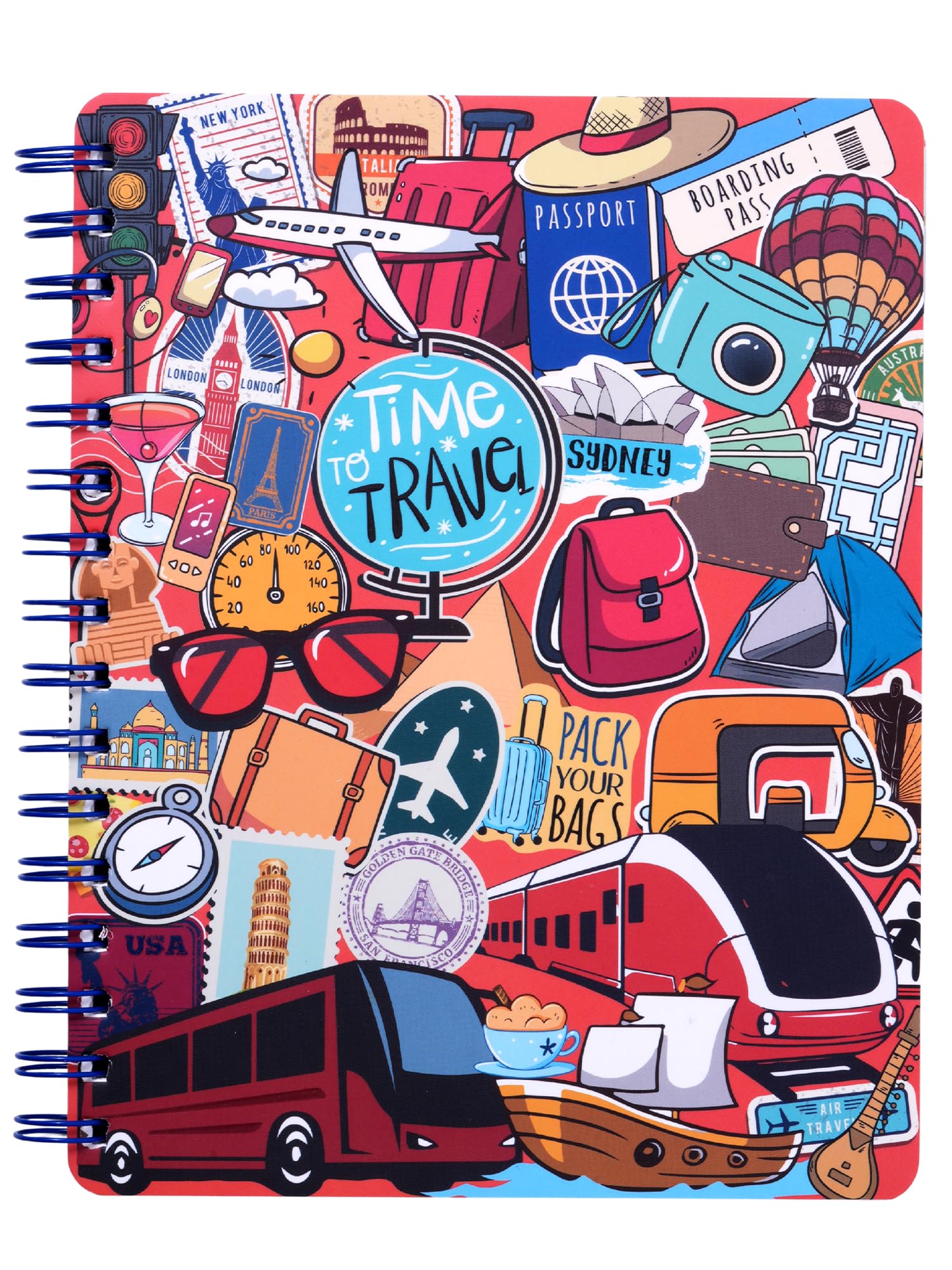 Sponsored Ad - DOODLE B5 Hardbound Spiral Notebook Diary | 160 Ruled Undated Pages | 80 GSM Acid-Free Paper | Lay Flat Design | Travel Journal for Writing & Gifting