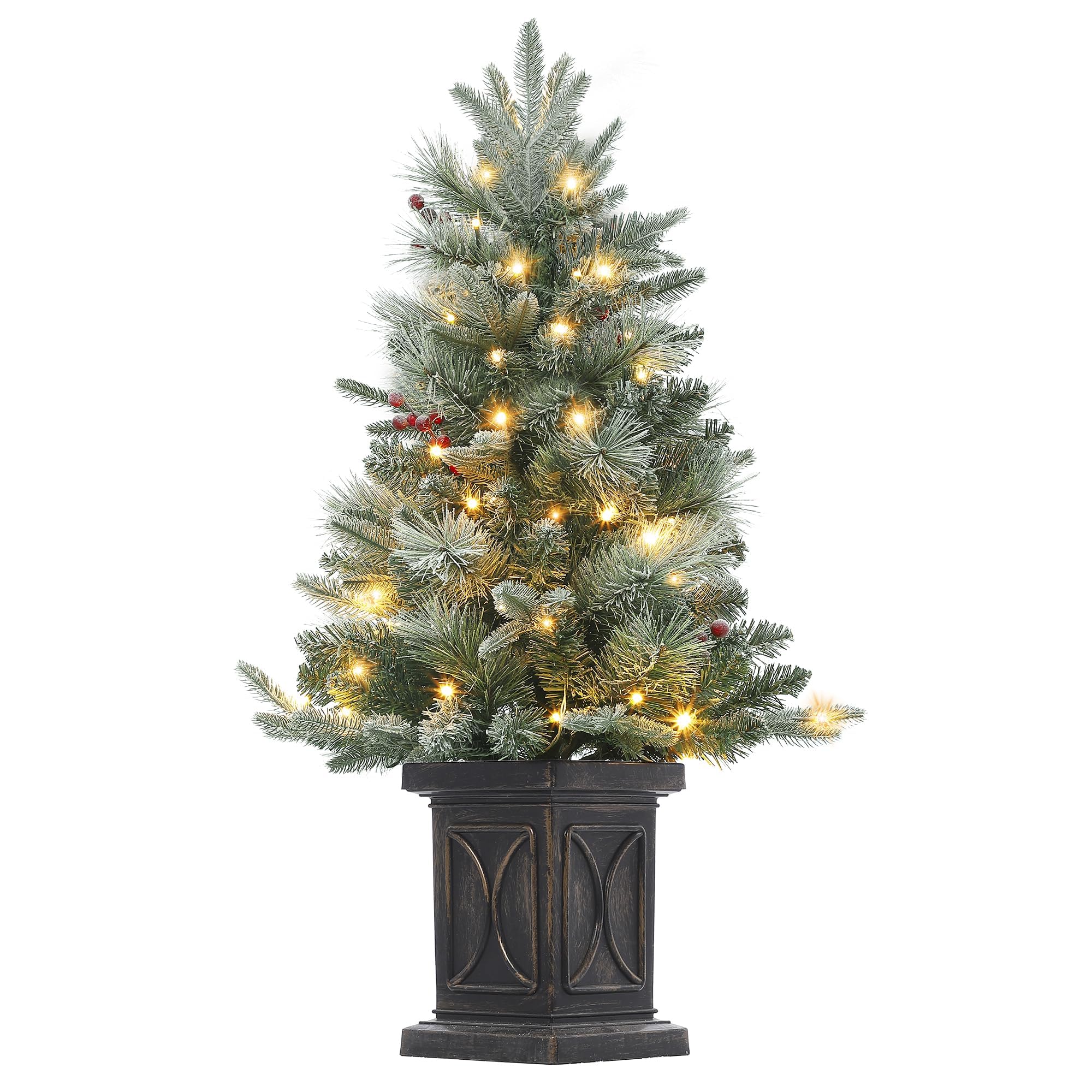 Amazon.com: 3 Ft Pre-Lit Christmas Tree, Artificial Christmas