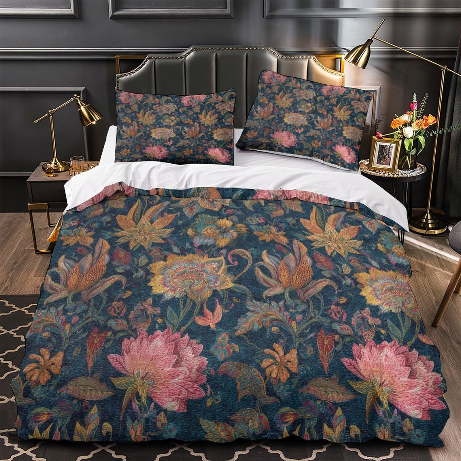 Housse de couette anti-plis et résistante parure de lit douce pour enfant