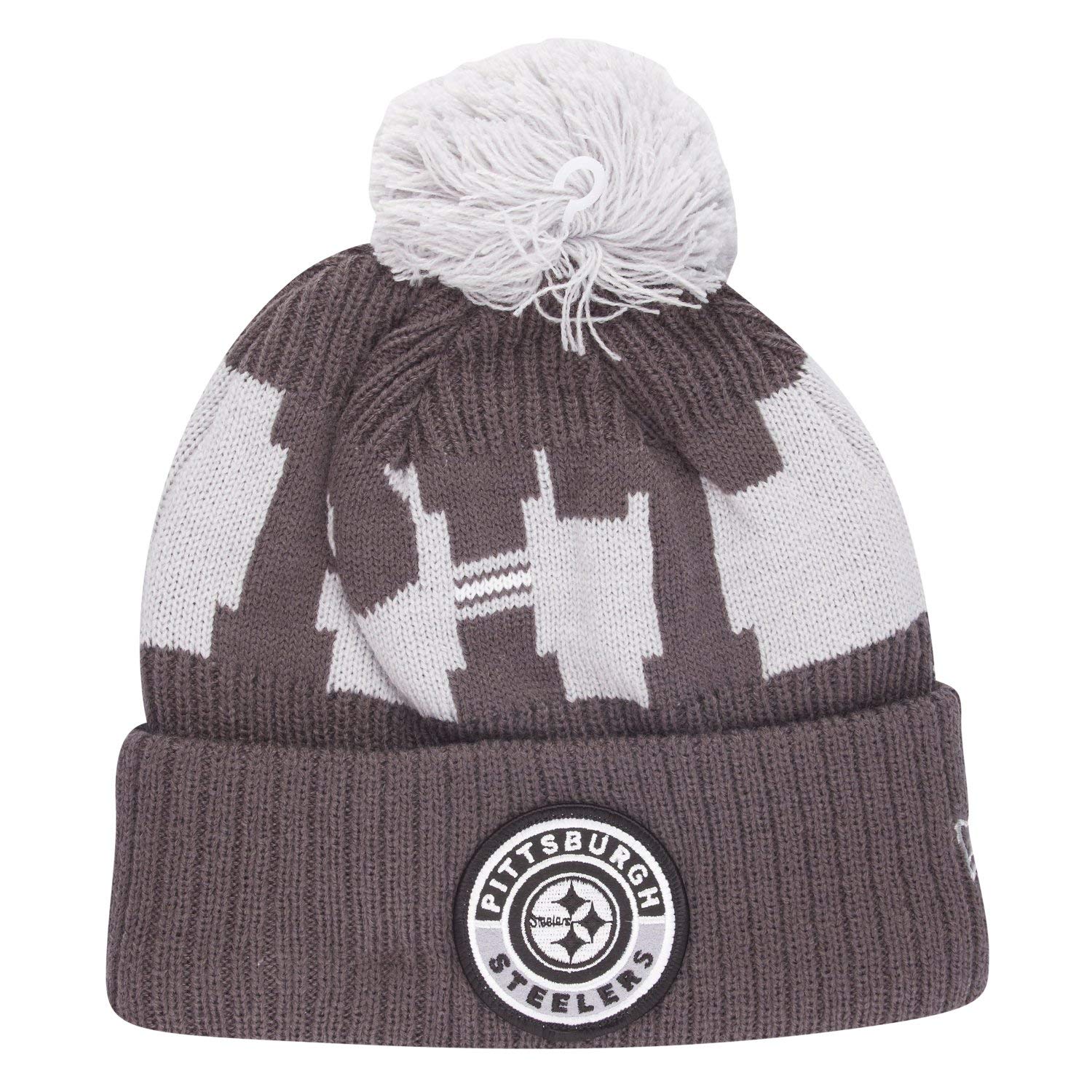 New Era Unisex Pittsburgh Steelers Grey Nfl Sport Knit Winter Beanie - Pittsburgh Steelers