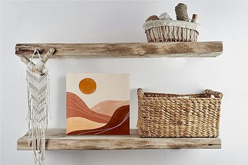 Miniatura 7 de Decoración de escritorio bohemia, placa de letrero de madera de mediados de siglo, decoración bohemia para habitación de sol, dormitorio, decoración