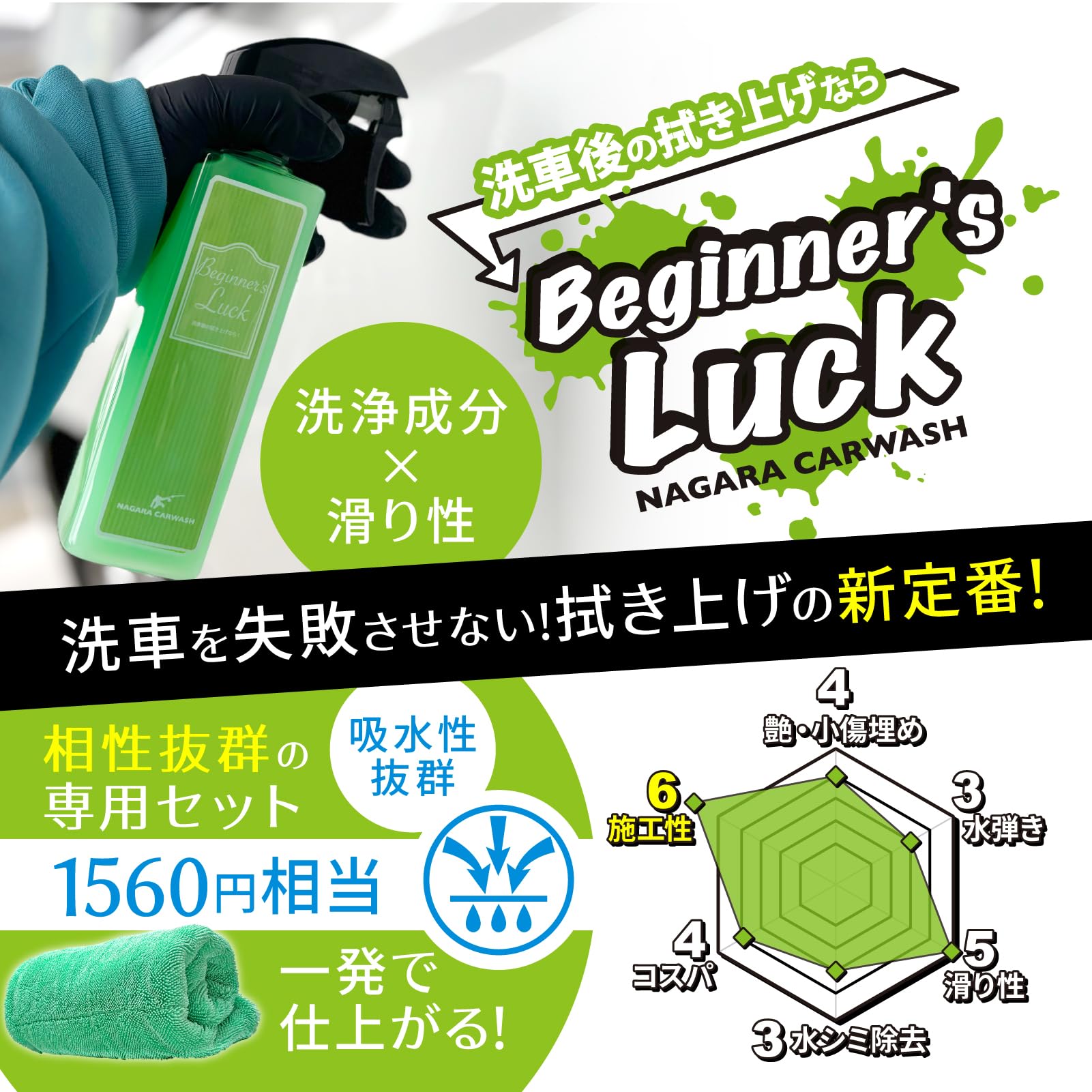 Amazon.co.jp: 【ながら洗車】ビギナーズラック『 あっという間に