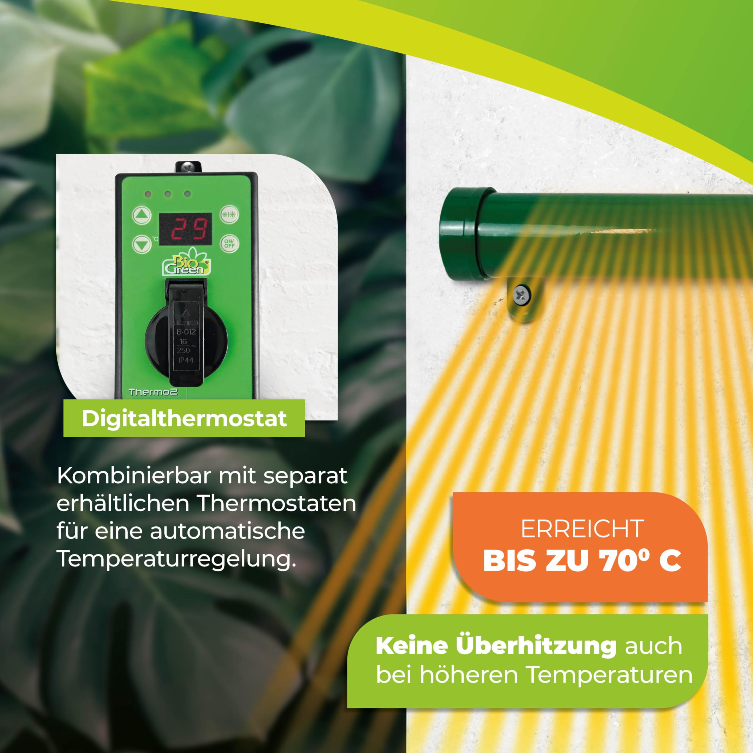 Bio Green EF 135 Détecteur de Gel Electrique 135 W 5 x 92 cm