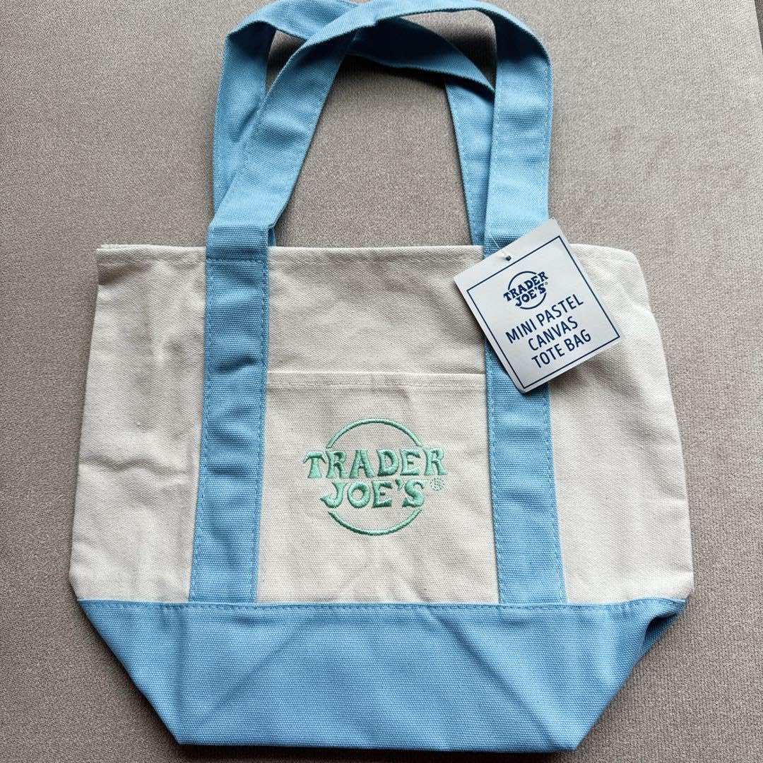 トレジョミニトート(パステル) Trader Joe's Mini Pastel Canvas Tote Bags トレーダージョーズ